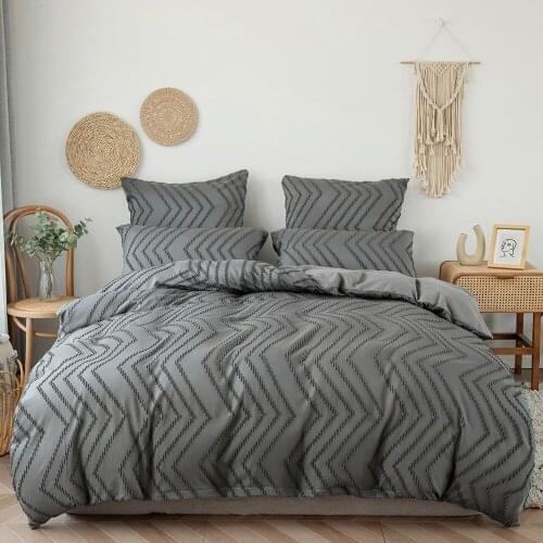 Simple Bedding Set Nordic Solid Color Bed Sheet Single Double Queen King Size Duvet Cover Set 2/3pc Home Textiles Ten styles