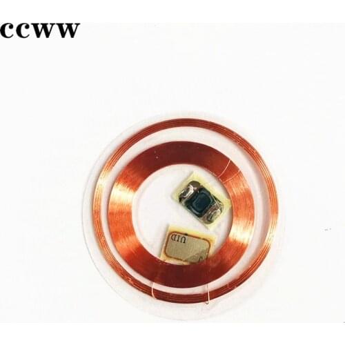 10Pcs IC+ID Dual Chip Frequency 13.56MHZ 125KHZ RFID T5577 Writable Rewritable UID Changeable Key Tag Card Keyfobs Coin Clea