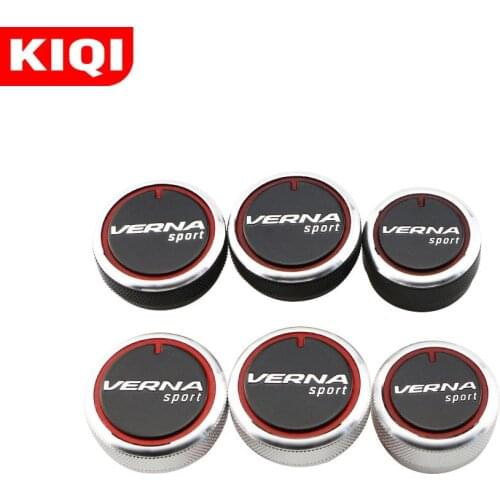 For Hyundai Verna Car AC Knob Switch Knob Aluminum Alloy Air Conditioning Heat Control Aluminum Alloy Interior Car Styling