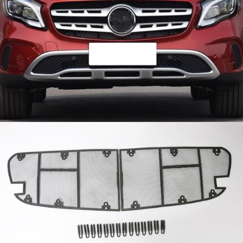 For Mercedes Benz GLA 2018 2017 Steel Front Insect Grill Net Screening Protective Mesh Cover Car Accessories