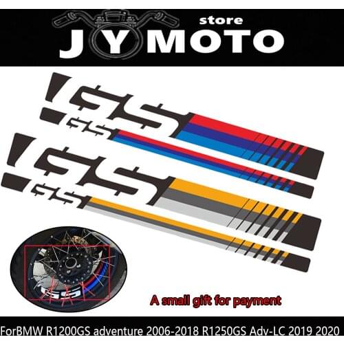 For BMW R1200GS Adventure 2006-2018 R1200GS ADV R1250GS ADV Fashion Reflective Motorcycle Wheel Cover Rim Decoration