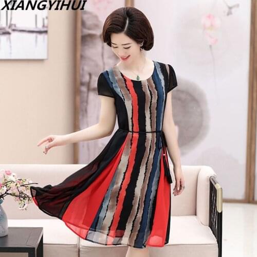 Летние платья в полоску TQGQG China At AliExpress