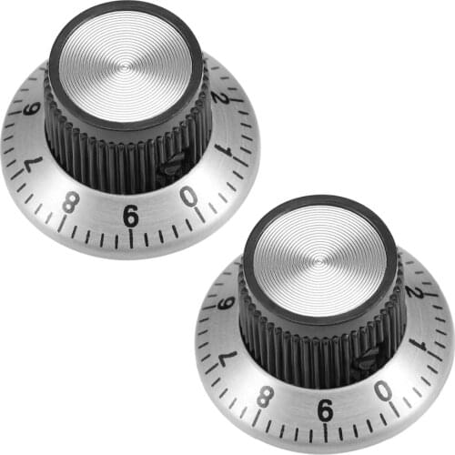 UXCELL 2Pcs 24x14 / 29x18mm Potentiometer Volume Control Rotary Knob w Dial Face Plate For Connect The Rotary Potentiometer