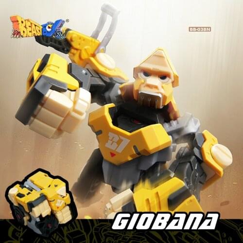 [In Stock]52TOYS BEASTBOX Beast Box Series Ape Monkey Giobana-JOJO BB-03BN Transforming Cube Mecha Assembly Figureals Model