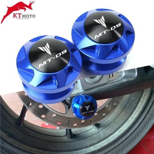 M6 Swingarm Spool Slider Stand Screws Motorcycle Accessories For Yamaha MT-09 MT09 MT 09 Tracer 2014-2019 2018 2017 with logo