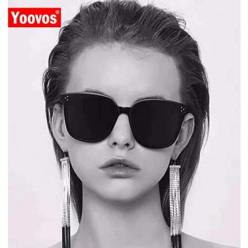 Yoovos 2021 Fashion Retro Sunglasses Women Vintage Mirror Glasses Street Beat Classic Driving Shopping UV400 Gafas De Sol Mujer