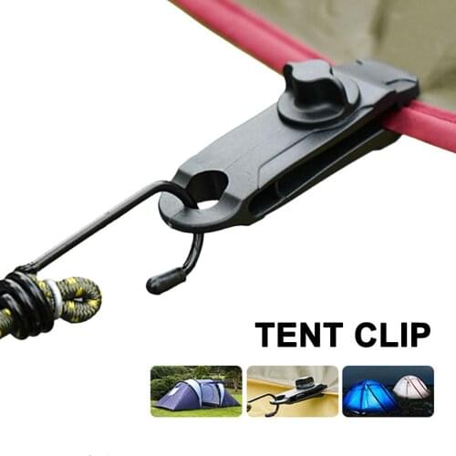 Tent Clip Adjustable Plastic Windproof Tent Clip Reusable Outdoor Tarpaulin Clips for Activities Camping Canopy Clip Nylon