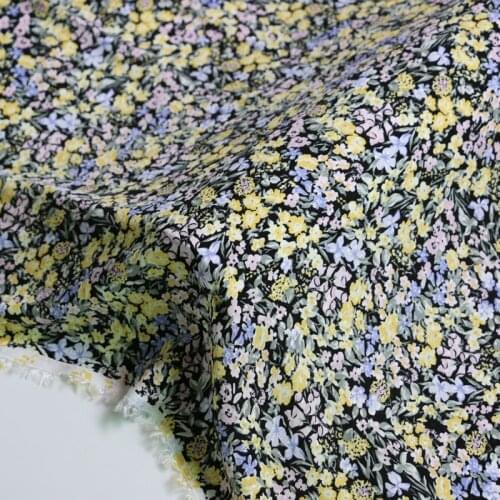 100cm*140cm Retro Dress Material Soft Viscose Fabric Calico