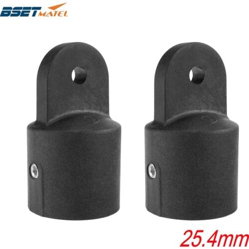 2PCS Nylon Pipe Eye End Cap 25mm Bimini Top Fitting Hardware Marine Boat Yacht External Eye End Canopy Tube End