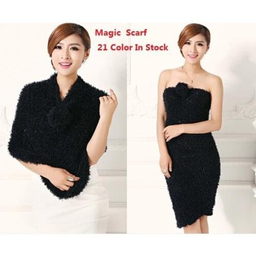 2019 New Fashion Women/Ladies Taiwan 21 Soild Color Diy Multifunction Magic Scarf Amazing Scarf Shawls Scarves