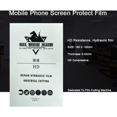 50PCS HD IMPACT RESISTANCE QUICK REPAIR Hydraulic Film Mobile Phone Screen Protection For Universal Film Cutting Machine