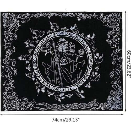 74x60cm Divination Altar Prayer Tablecloth Board Astrology Velvet Table Cloth