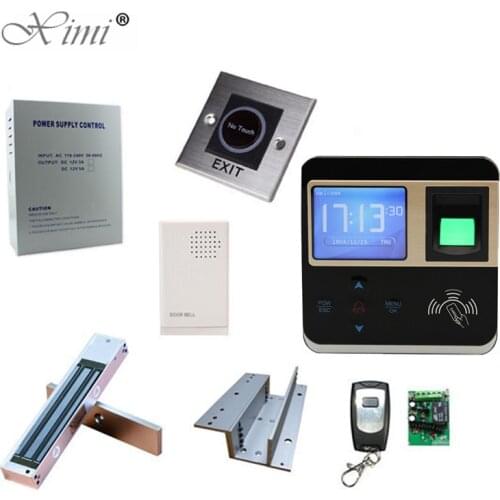 Free Software TCP/IP 3000 Card Capacity Standalone Fingerprint Access Control Door Lock DIY F211 RFID Card Access Control System