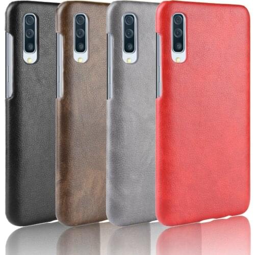 For Samsung Galaxy A70 Case Litchi Skin Pattern PU Leather and PC Book Cover For Samsung A70 A 70 A705F A705 SM-A705F Phone Case