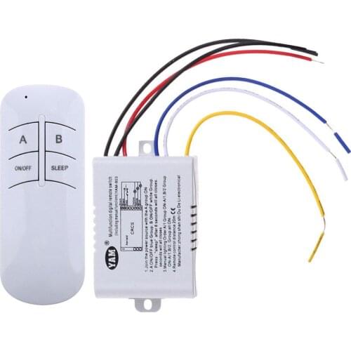 220V Lamp Light Digital Wireless Remote Control Switch ON/OFF Wireless Wall Remote Control Switch Receiver Transmitter