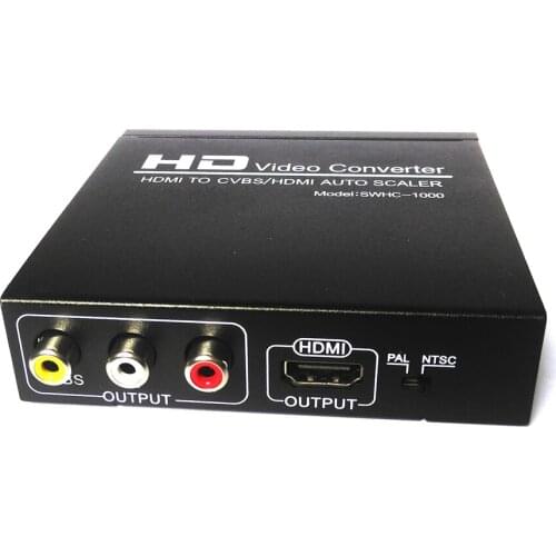Hdmi to hdmi/cvbs auto scaler converter capture, hdmi to hdmi, support PAL/NTSC HDCP protocol Free shipping