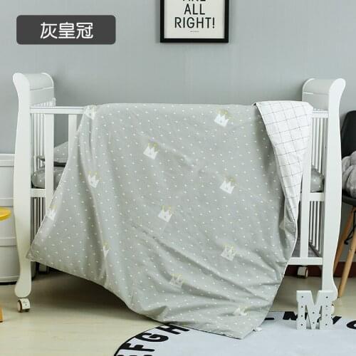 Good Quality Cute crown Bed Sheet Pure Cotton Baby Cot Set Baby Cot Bedding Set Soft,Duvet/Sheet/Pillow, with filling