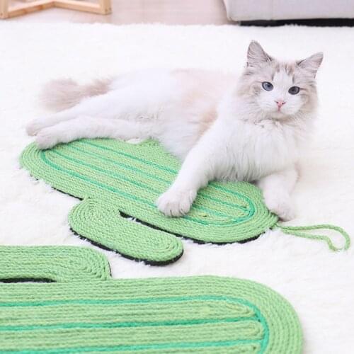Cat Supplies Cactus Sisal Pad Pet Cat Sleeping Pad Hanging Type Grinding Claw Pad Cat Toy Sisal Rope Cat Scratching Pad