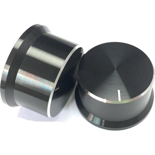 Aluminum Alloy Potentiometer Knob Cap Volume Control Knobs 6mm Shaft Hole 40*22mm(dh)