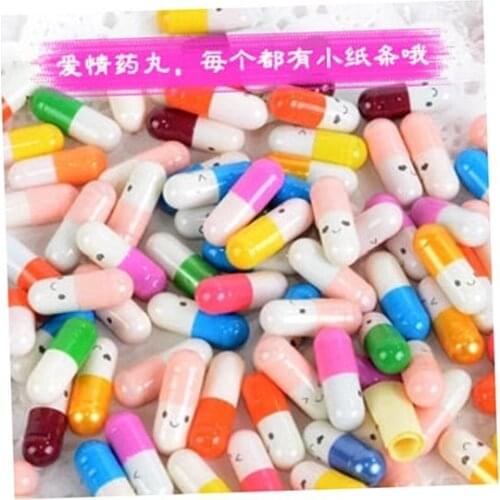 Love Blank Message Capsule Envelope Letter Paper Capsule Message Letter Kawaii Emoticon Smile 1000pcs/lot