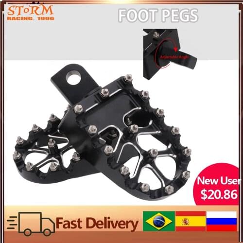 MX Rotating Style Wide Footpegs Footrests Foot Pegs For Harley Honda XR Dyna Sportster Fatboy Iron 883 1200 D4 Custom Davidson