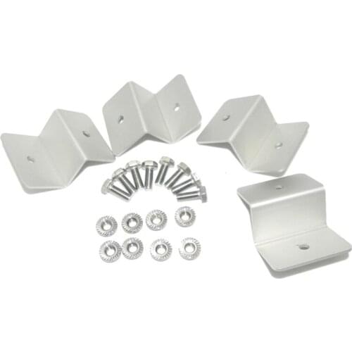 4Pcs Z style Solar Panel Mounting kits Solar Panel Z Bracket Mount Mounting Set RV Boat Off Grid