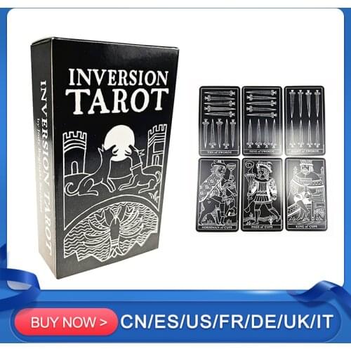New Inversion Tarot Card Ancient Marseille Tarot Tradition Board Card Game English Divination Tarot Family Party Playing Card