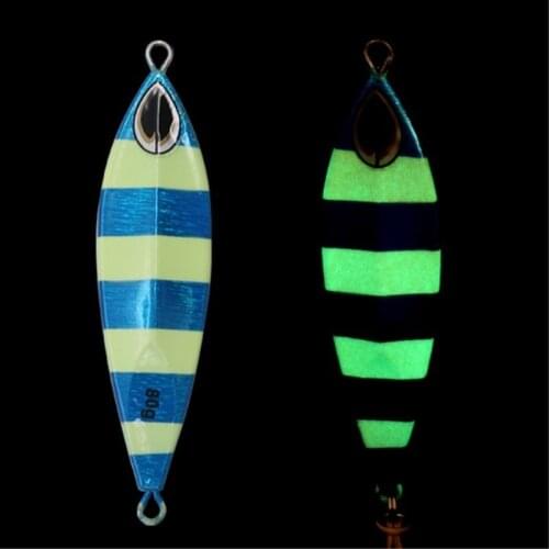 Mavllos 40g 60g 80g Clamp Jigging Fishing Lure 8.3cm 9.6cm 10.5cm Flash Light Boat Bait Lure Deep Diving