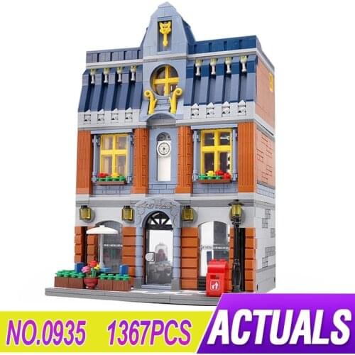 QL0935 Creative Stretview MOC The Hill Tavern Set Modular Building Blocks Bricks Children Toys Gifts For Child