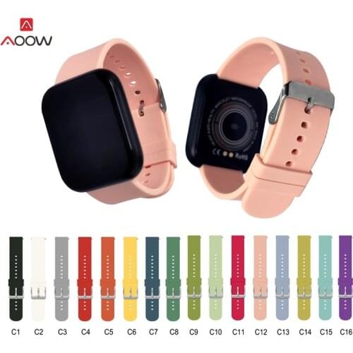 20mm Smart watch strap for Samsung Gear S2 Silicone Watchbands ремешок watch band bracelet For Huawei Watch GT2 GT 42mm