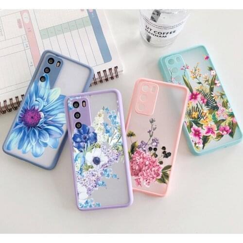 Luxury Transparent Cover for Huawei Mate 40 20 30 Nove 8 6 7 Pro 7se P40 P30 Pro Soft Bumper Transparent Matte PC Case