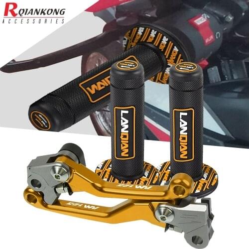 Dirt Bike Motocross Handlebar Grips & Brake Clutch Levers For Suzuki RM125 RM 125 1996 1997 1998 1999 2000 2001 2002 2003-2009