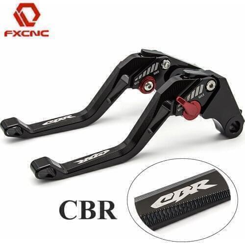 Logo CBR Motorcycle Brake Clutch Lever + Grips For Honda CBR 250R 300R 500R CB300F CB500F CB500X CBR300R CBR250R CBR500R cb 500