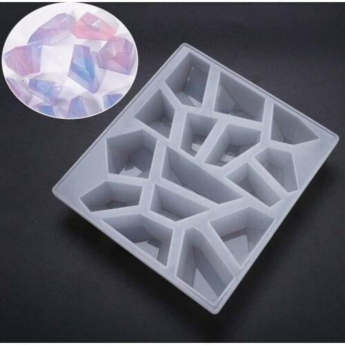 DIY Irregular Stone Silicone Mold Transparent Crystal Cutaway Epoxy Mould DIY Craft Bracelet Necklace Jewelry Table Decoration