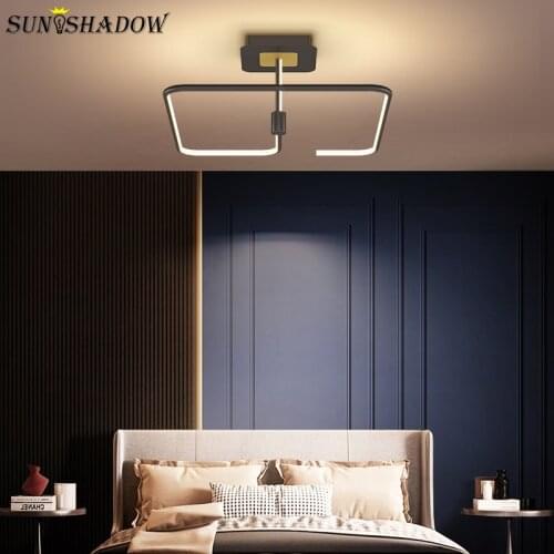Black&Gold Modern New Chandelier Light 110v 220v Chandelier Lamp For Living Room Bedroom Dining Room ceiling chandelier lsutre