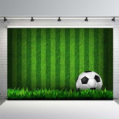 Sports Football Soccer Field Birthday Party Wall Photographic Backdrops Custom Photography Backgrounds for Photo Studio