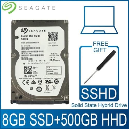 Seagate 500GB Solid State Hybrid Drive SSHD Hard Disk SSD HDD Harddisk HD SATA III 6Gb/s 5400 RPM 64M Cache 2.5" for Laptop PS4