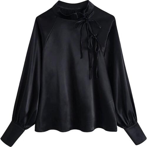 Атласные блузки Yenkye China At AliExpress