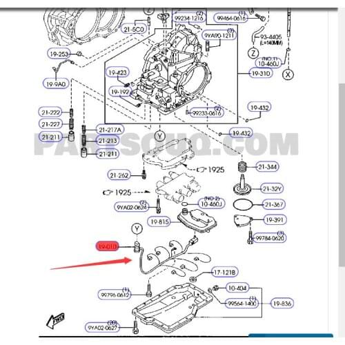 Gearbox wiring harness for Mazd a 3 OEM：FN21-19-010