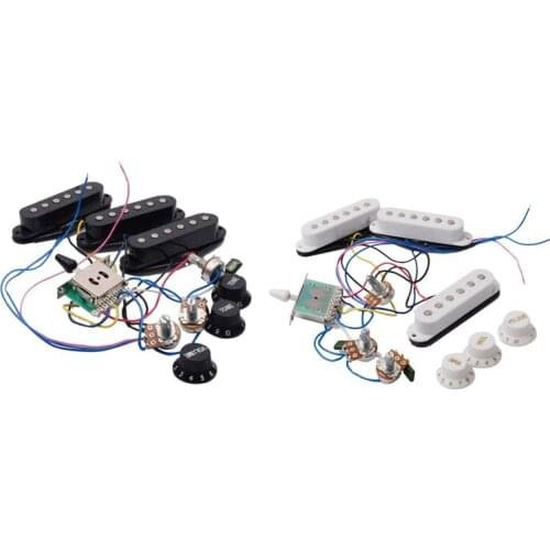 Electric Guitar Pickup Wiring Harness Prewired 5-Way Switch SSS Pickup for ST Electric Guitar