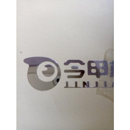 4x0.8cm sticker printing/ silver nickel sticker custom