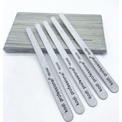 10pcs/pack Professional Manicure Sanding Nail Art File Droplet Gray 180/240 for Natural Nails