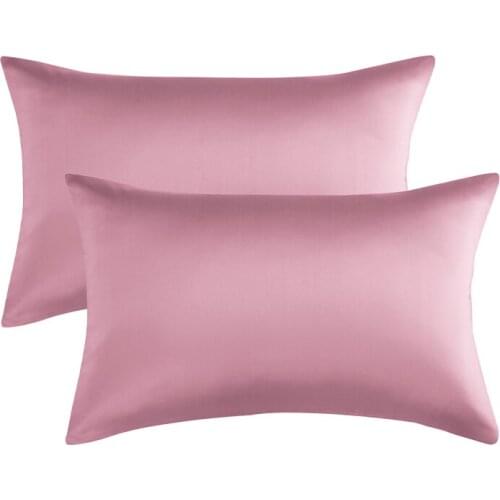 100% Polyester Pillowcase Solid Color Pillow Case Bedding Black Pillow Cover Envelope Custom Pillow Case Cover 51*76cm 2pcs