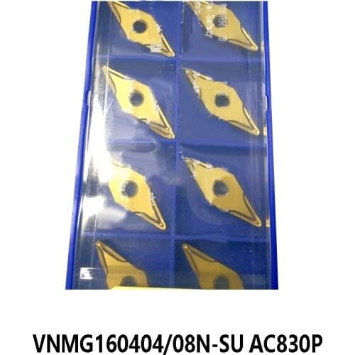 100pcs Original VNMG160404N-SU VNMG160408N-SU AC830P Carbide Inserts VNMG160404 VNMG160408 N-SU VNMG 160404 160408 Lathe Cutter