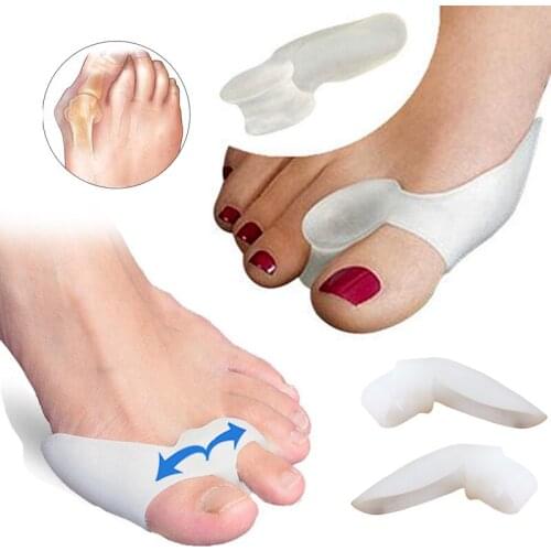 2Pair Hallux Valgus Corrector Bone Bunion Corrector Big Toe Protector Straightener Toe Separators Pedicure Foot Care Tool