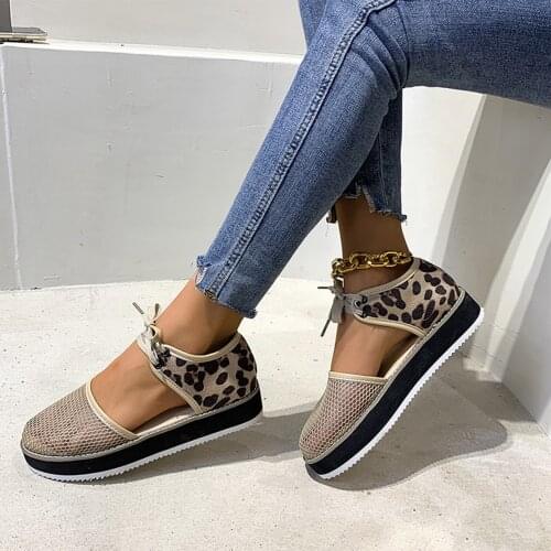 2021 Women Summer Sandals Ladies Platform Sandals Imitation Leather Retro Round Toe Casual Female Sandalias Plus Size