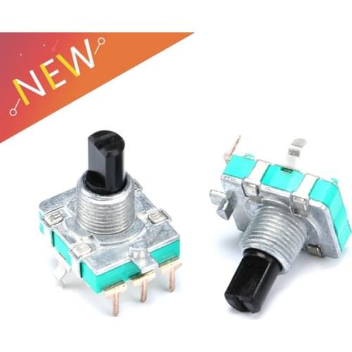 5pcs EC16 Audio Encoder 360 Degree Rotary Encoder E16 Coding 3Pin Handle Long 15MM