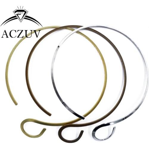 50Pcs Original Bronze Rhodium Plated Antique Bronze Wire Copper Metal Collar Necklace Findings For Jewelry Making