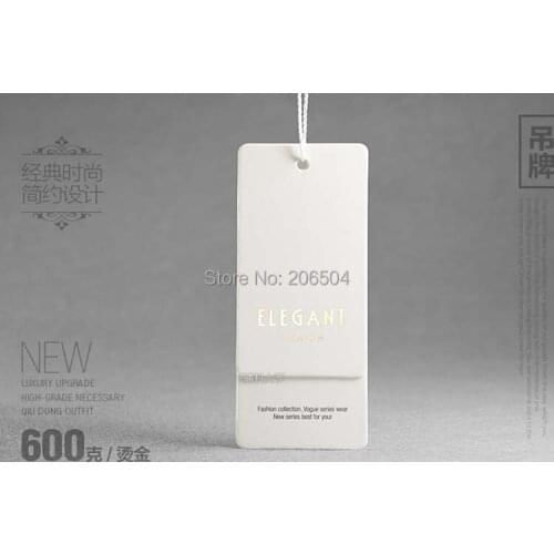 Clothing brand Hang Tags clothing tags paper labels,umbrella shoe underwear bags labels and tags with sling DHN009