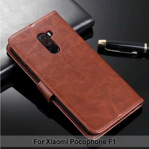 For Xiaomi Pocophone F1 Flip Wallet PU Leather Case